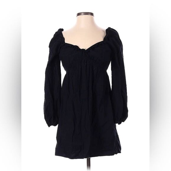 Reformation | Black Sweetheart Vic Mini Dress Small - Picture 3 of 11